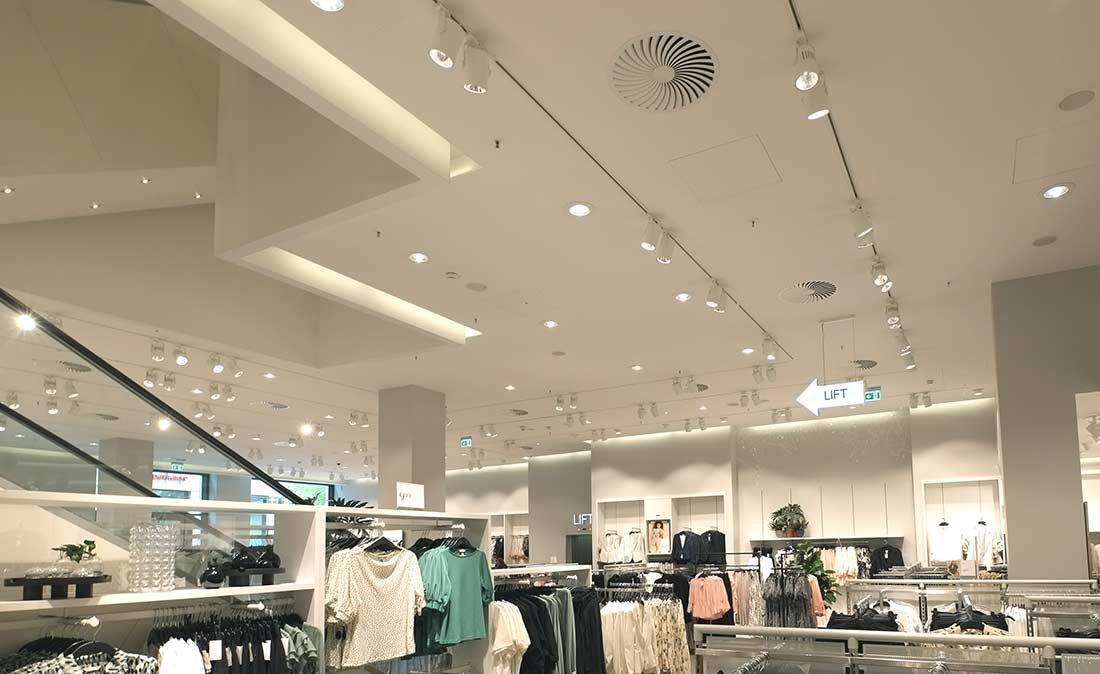 H&M Ladenbereich - Referenz der Figo Gmbh, Shopdesign, Shopkonzeption, Projektleitung und Bauleitung