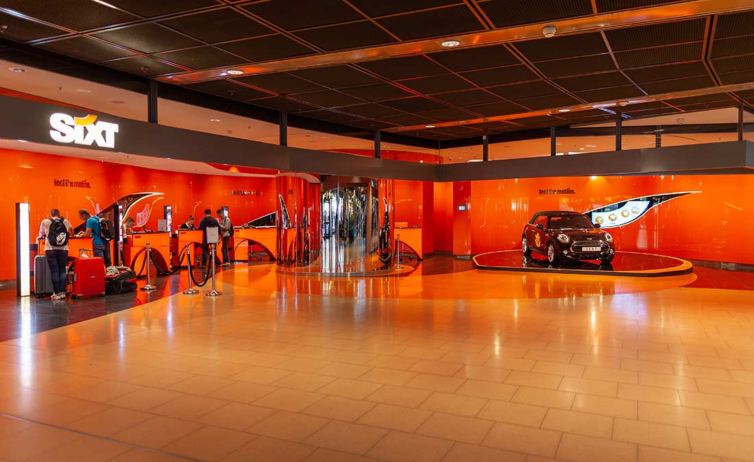 Sixt Showroom - Reference of Figo GmbH, shop design, shop conception, project management and construction management
